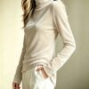 Velvet Fashion Loose-fit High-neck Long Sleeves